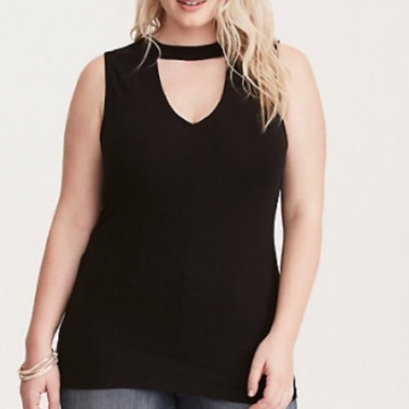 torrid Tops - Torrid black foxy cutout tank